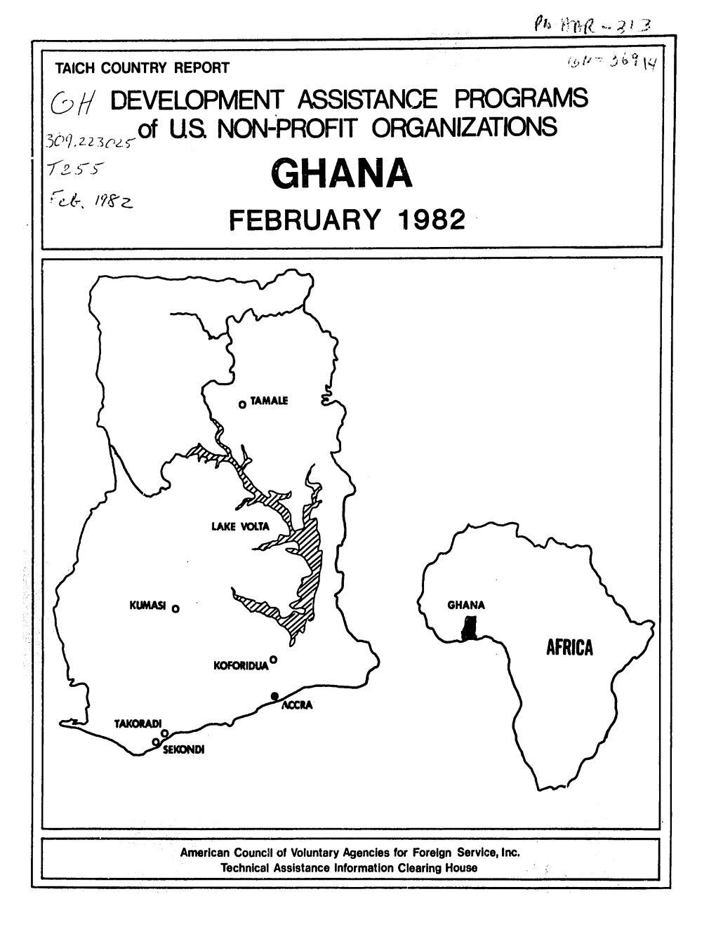 Of US NON-PROFIT ORGANIZATIONS FEBRUARY 1982