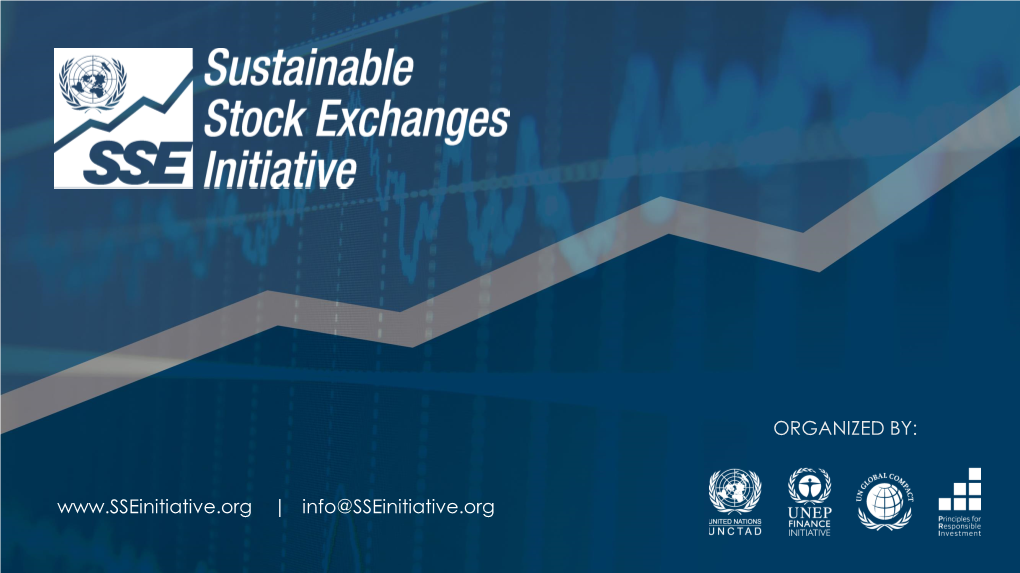 Stock Exchanges Acting on Sustainability