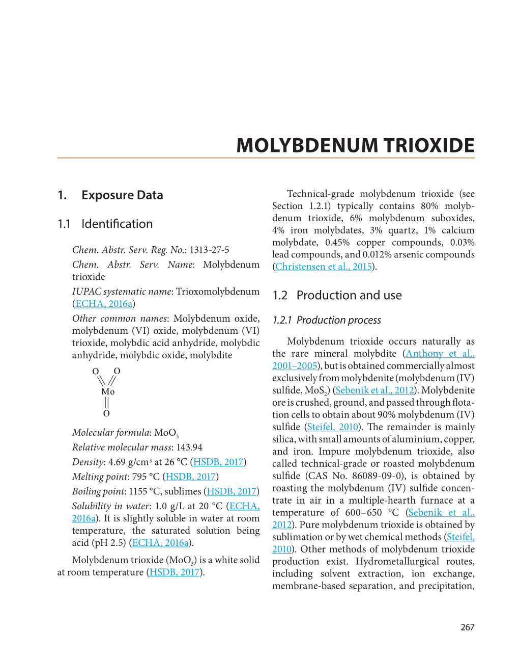 Molybdenum Trioxide