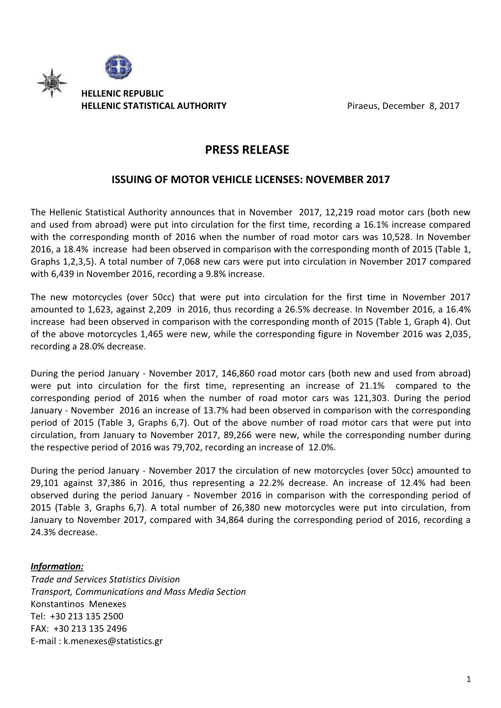 Press Release