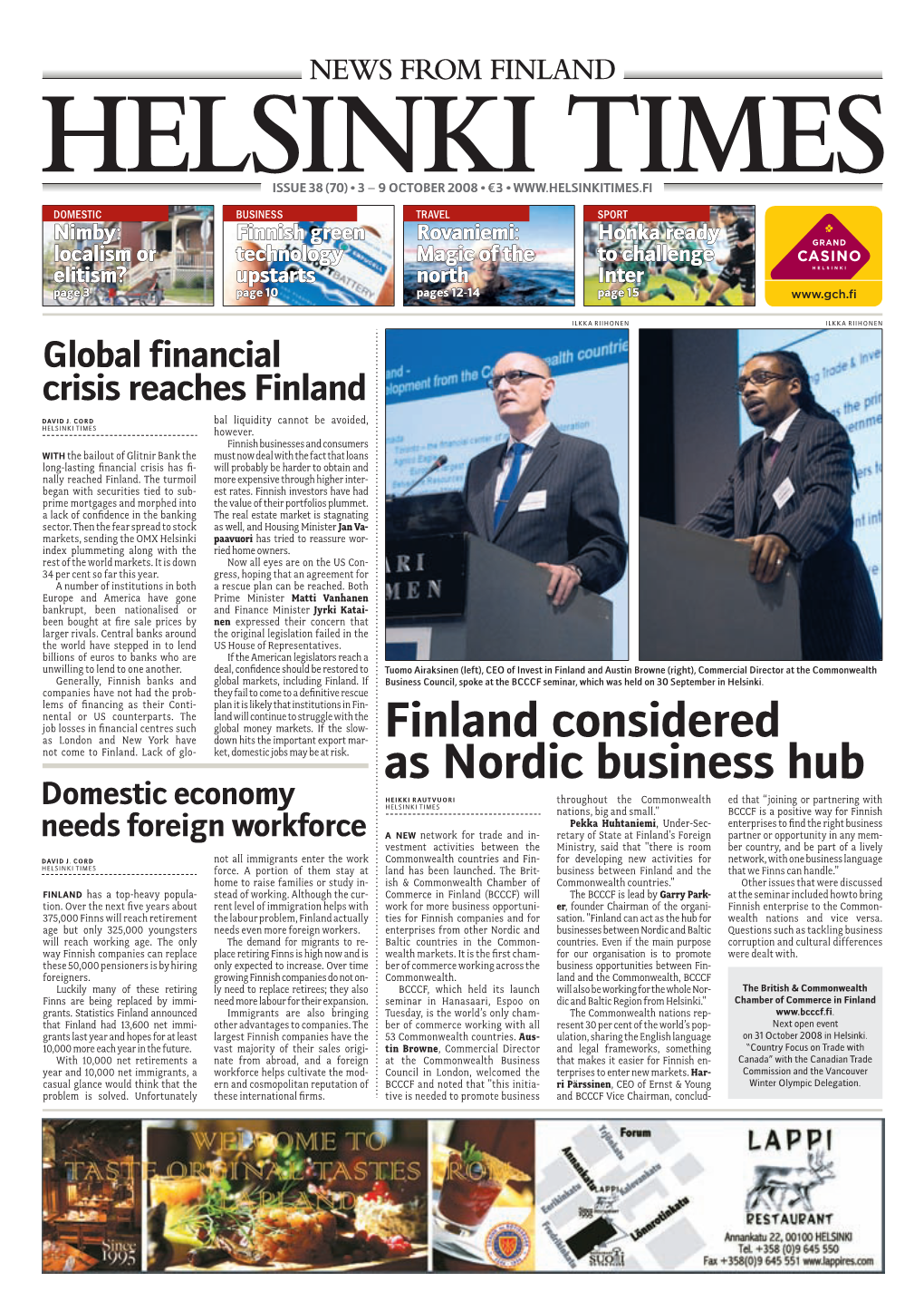 Finland Considered As Nordic Business