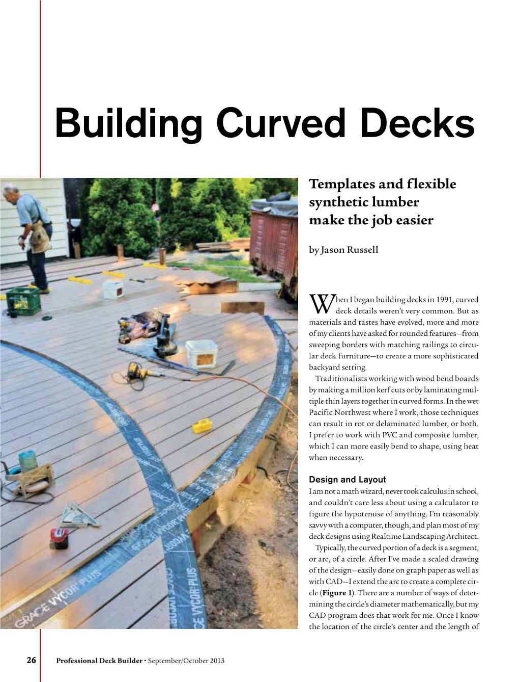 Building Curved Decks