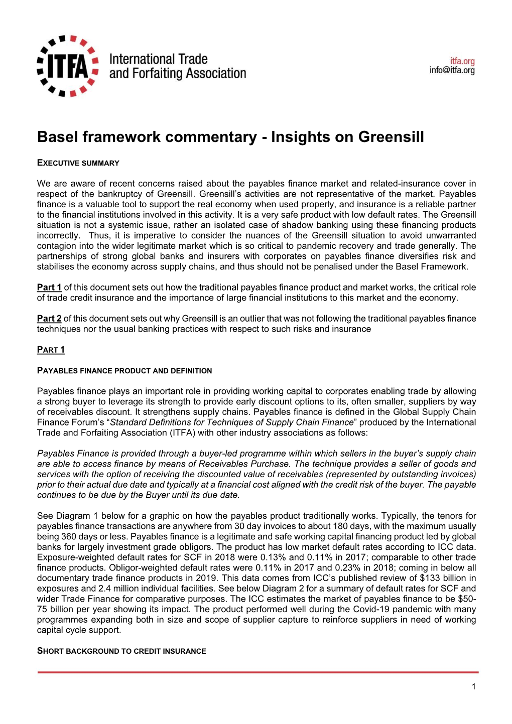 Basel Framework Commentary - Insights on Greensill