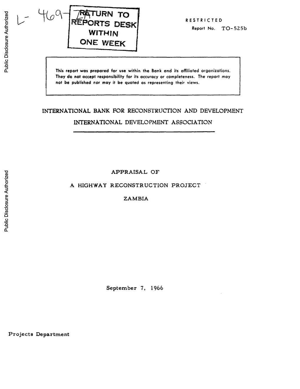 World Bank Document