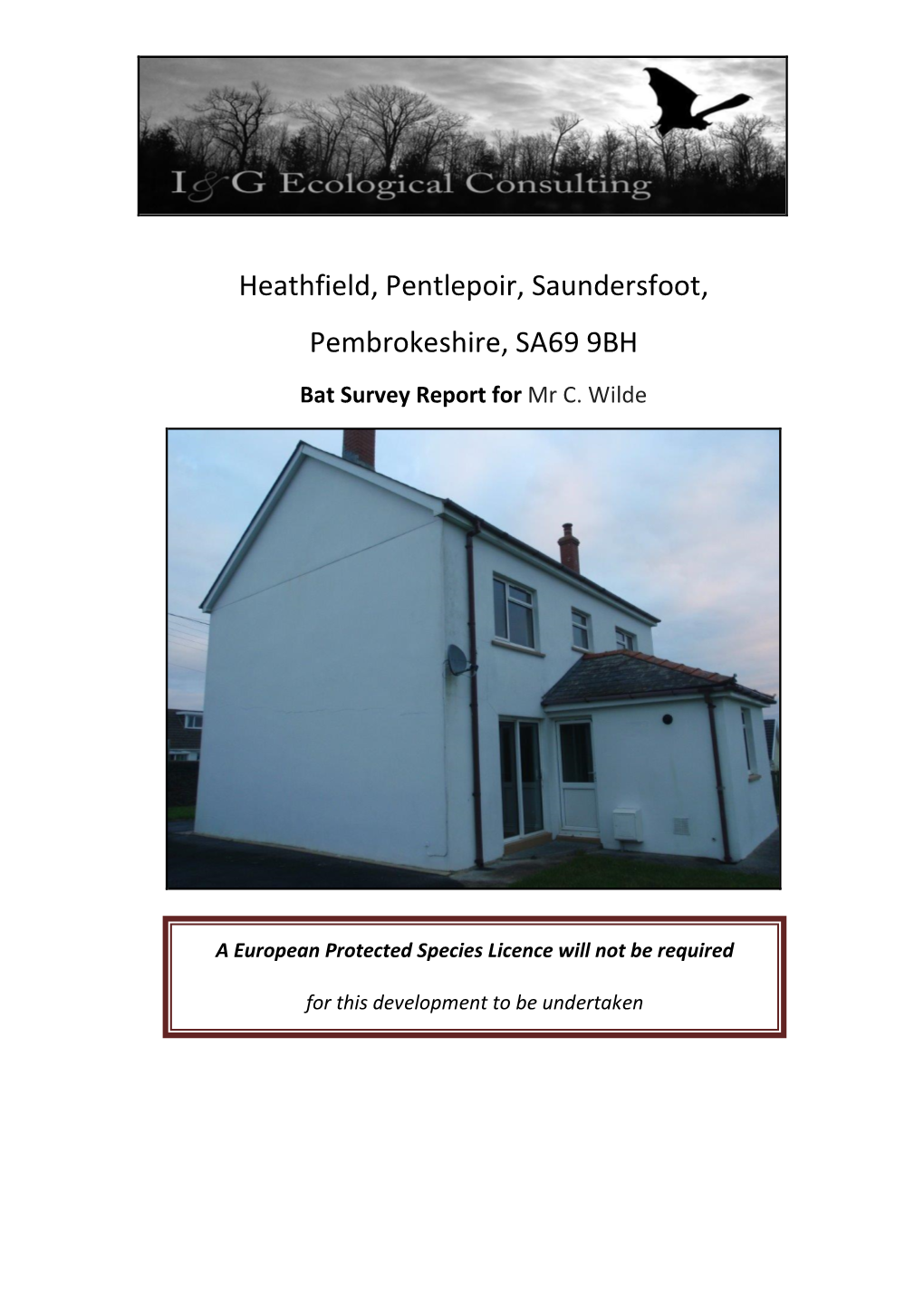 Heathfield, Pentlepoir, Saundersfoot, Pembrokeshire, SA69 9BH