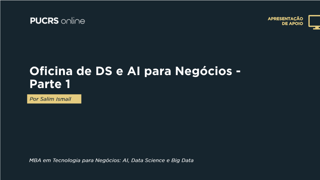 Oficina De DS E AI Para Negócios - Parte 1 DA DISCIPLINA