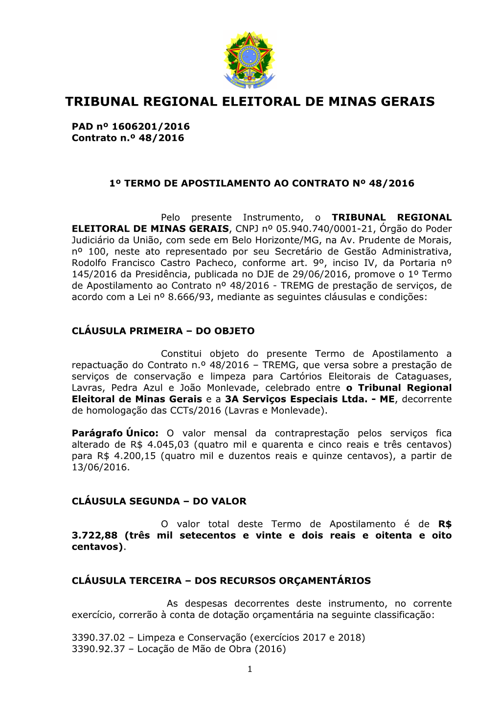Tribunal Regional Eleitoral De Minas Gerais
