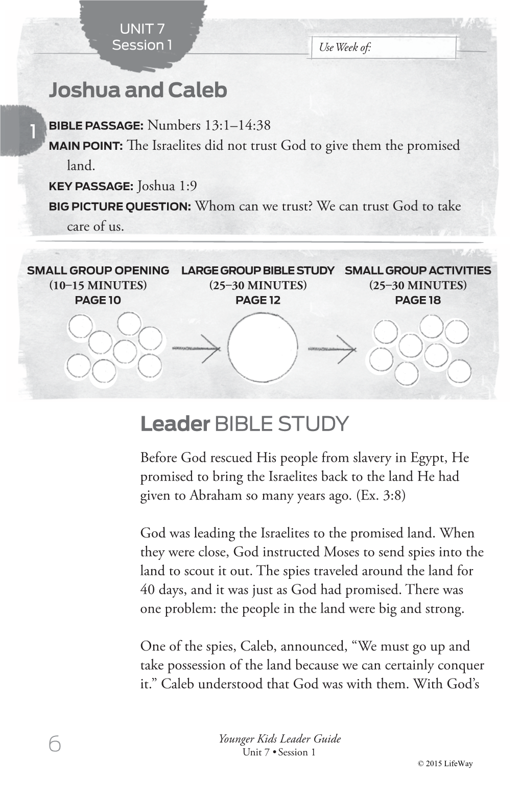 Leader BIBLE STUDY Joshua and Caleb