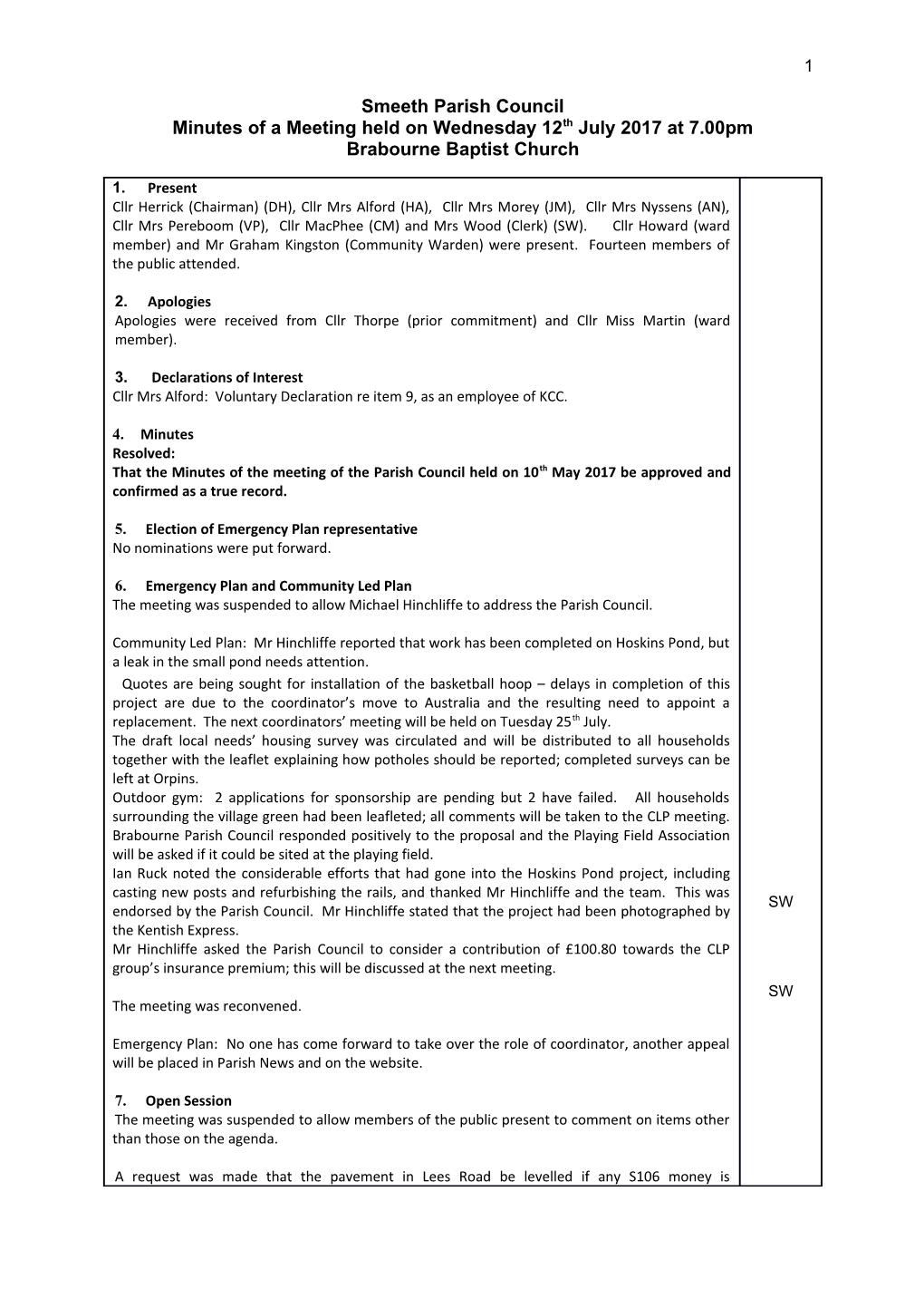 Smeeth Parish Council