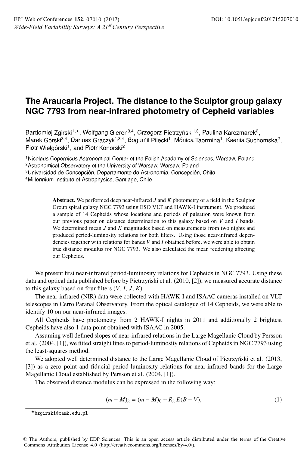 The Araucaria Project. the Distance to the Sculptor Group Galaxy NGC 7793 from Near-Infrared Photometry of Cepheid Variables