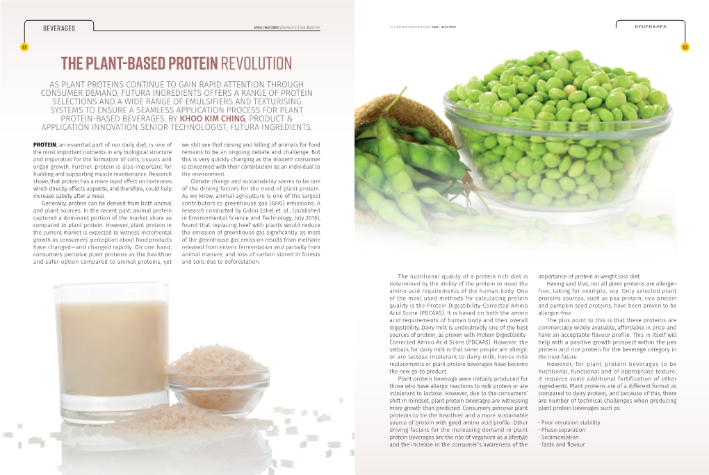 The Plant-Based Proteinrevolution