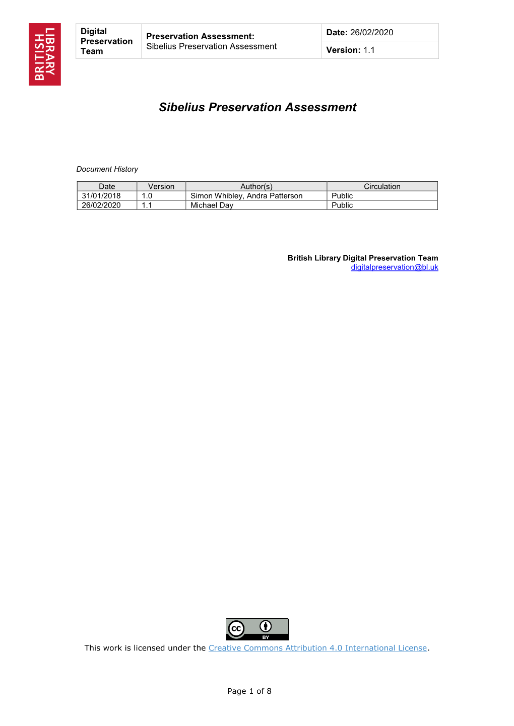 Sibelius Assessment