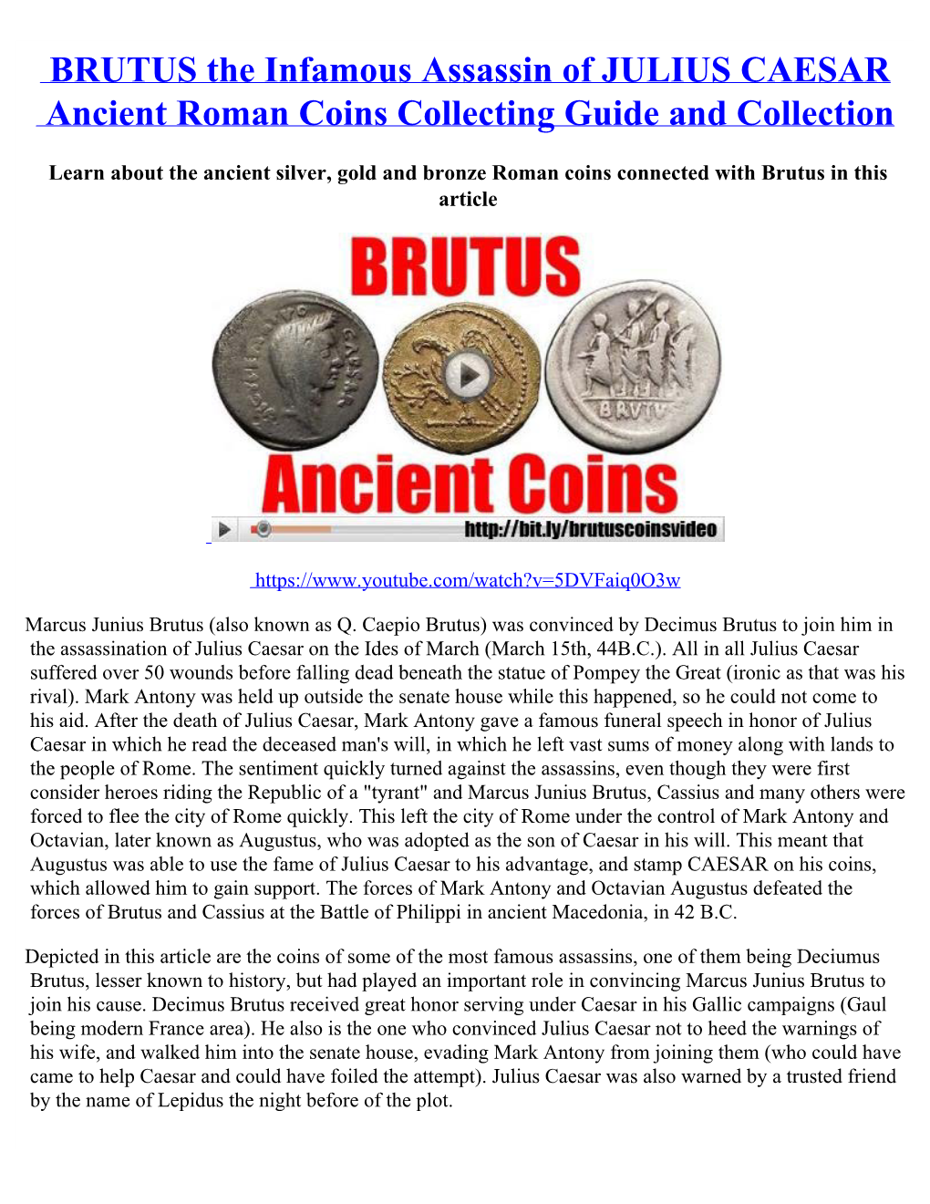 2016-04-27 Brutus Coins Article.Htm