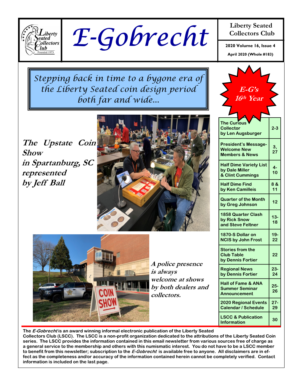 E-Gobrecht 2020 Volume 16, Issue 4 April 2020 (Whole #183)
