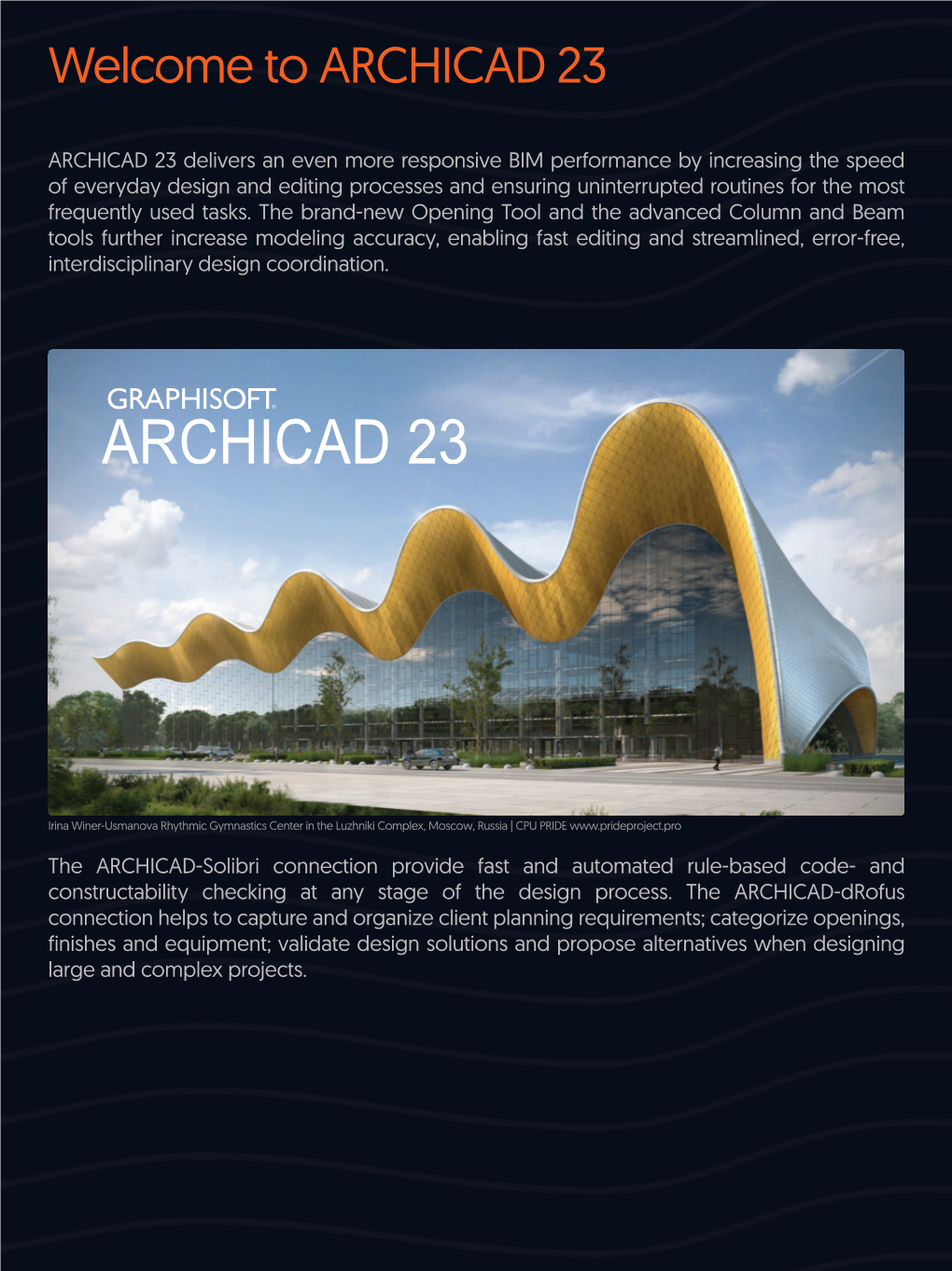 Welcome to ARCHICAD 23