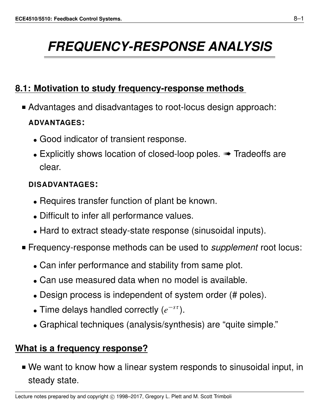 Frequency-Response Analysis