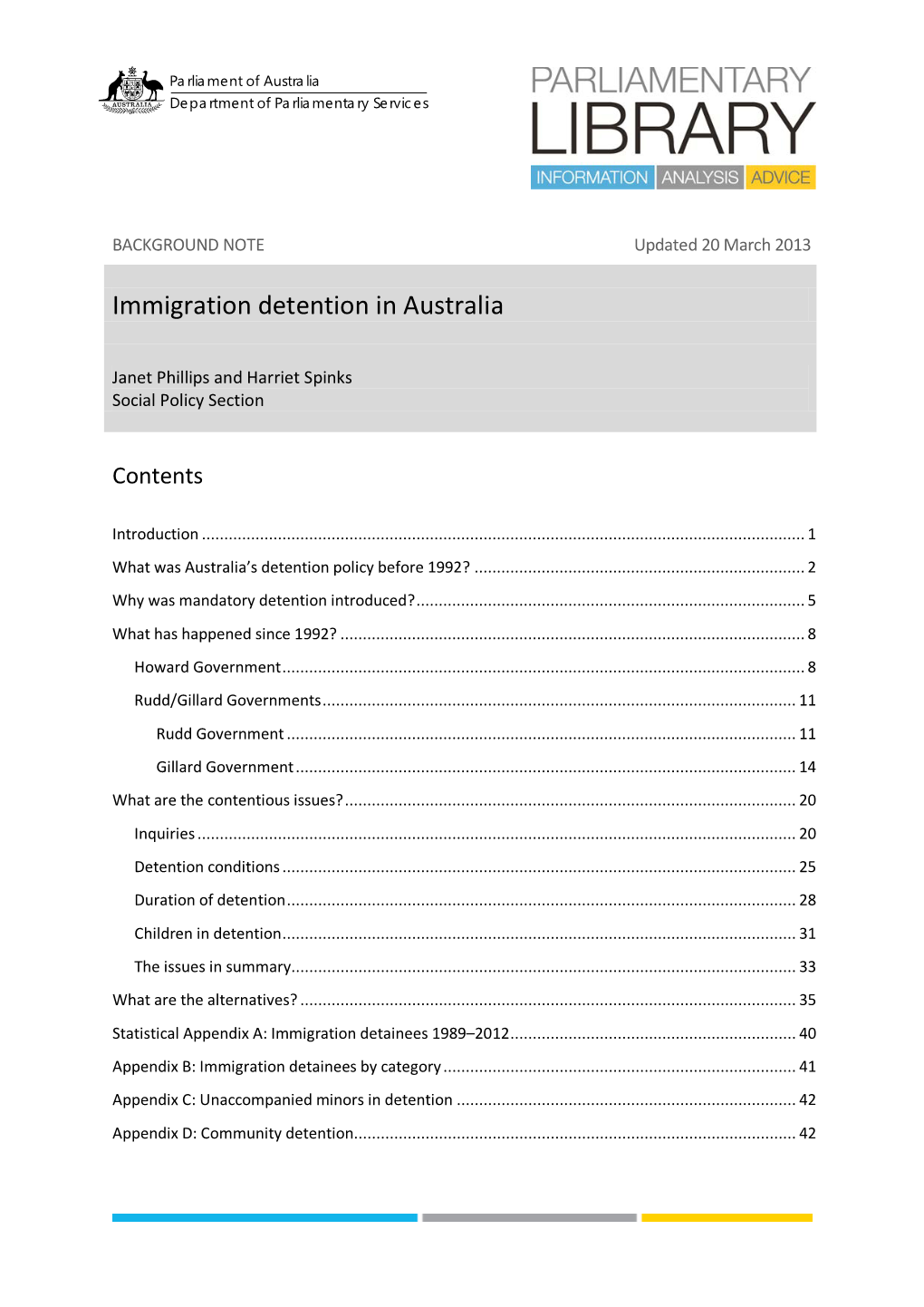 Immigration Detention in Australia