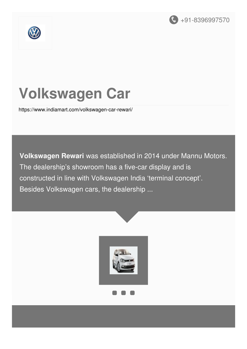 Volkswagen Car