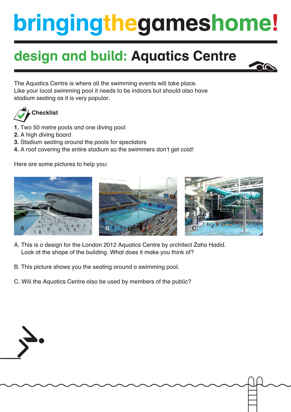 Bringingthegameshome! Design and Build: Aquatics Centre