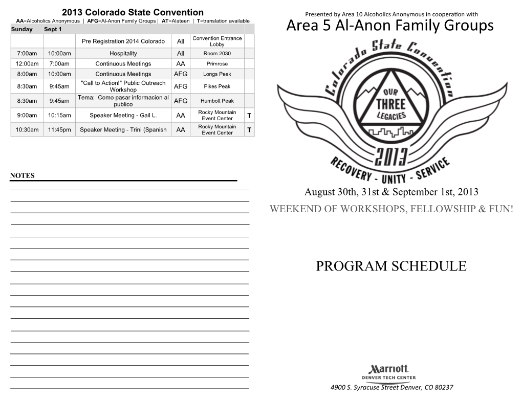 Area 5 Al-Anon Family Groups