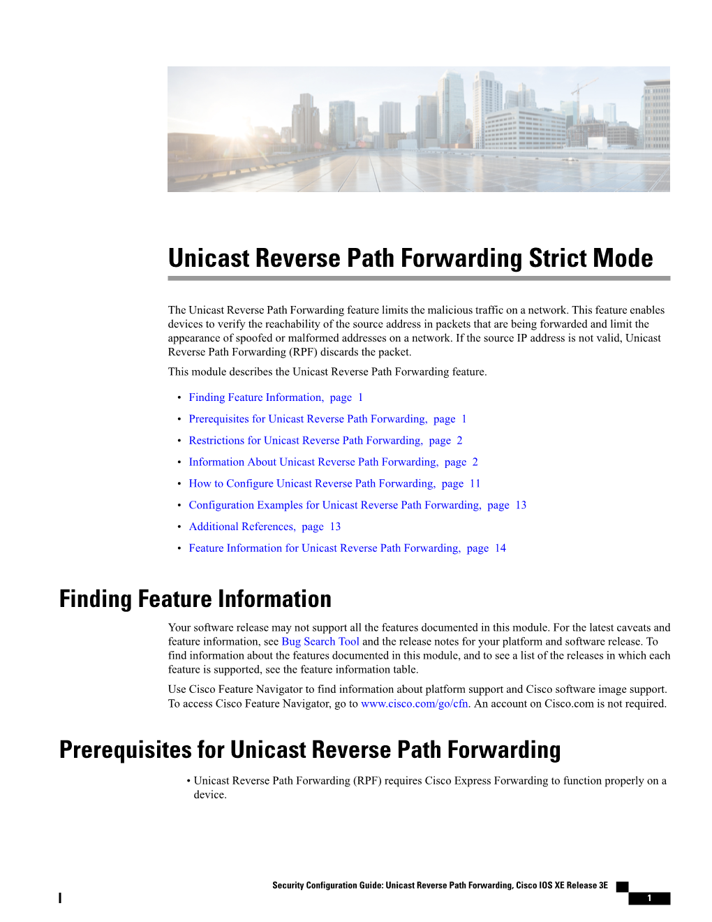 Unicast Reverse Path Forwarding Strict Mode