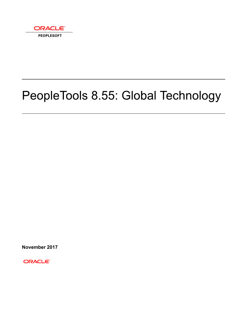 Peopletools 8.55: Global Technology
