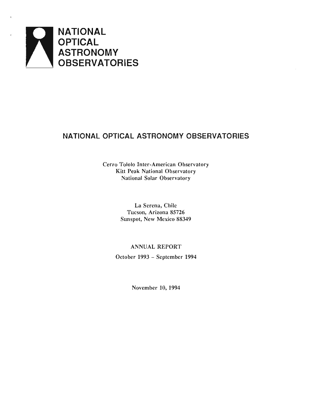 Optical Observatories