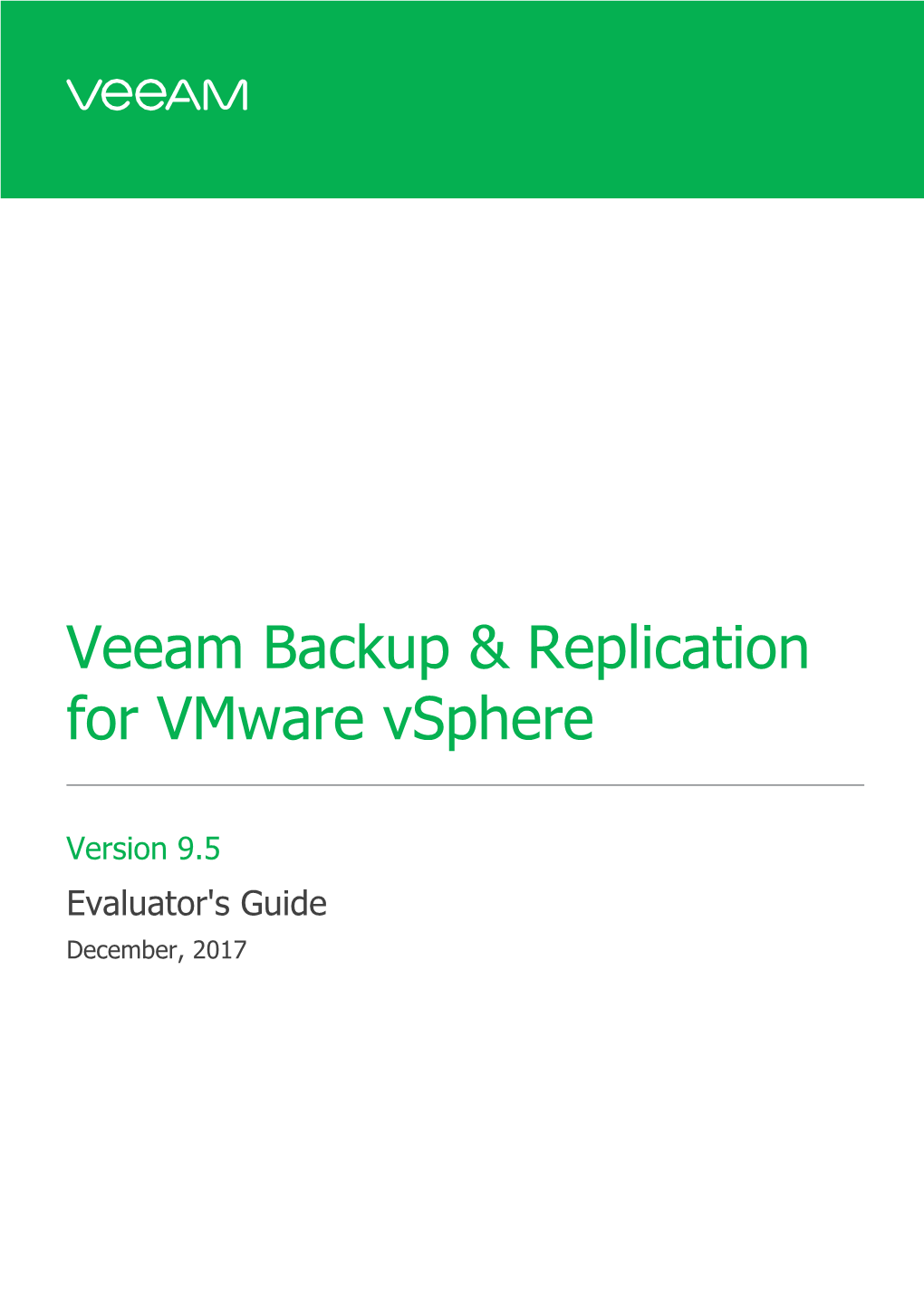 Veeam Backup & Replication for Vmware Vsphere