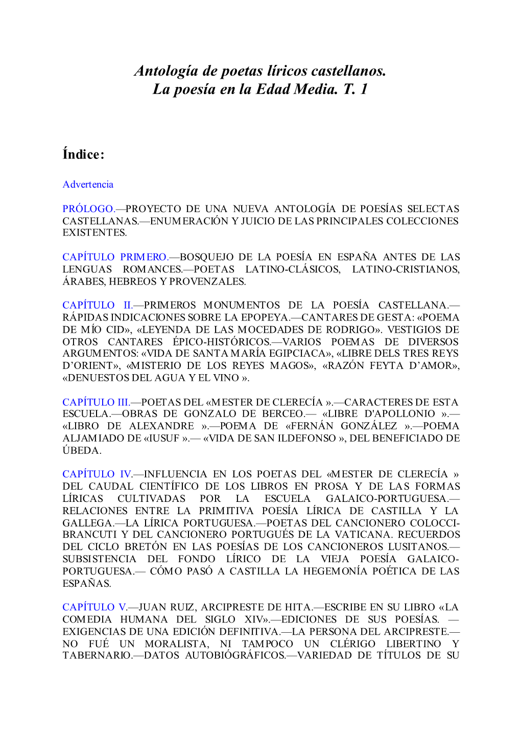 Pdf Antología De Poetas Líricos Castellanos. La Poesía En La Edad Media. T. 1 / Marcelino Menéndez