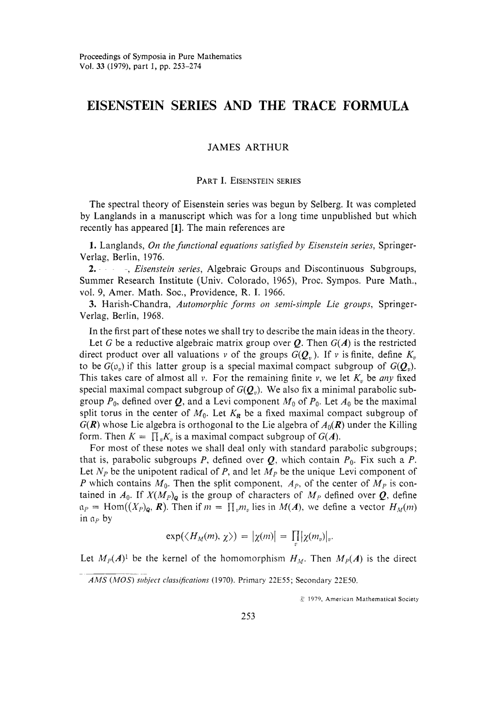 Eisenstein Series and the Trace Formula