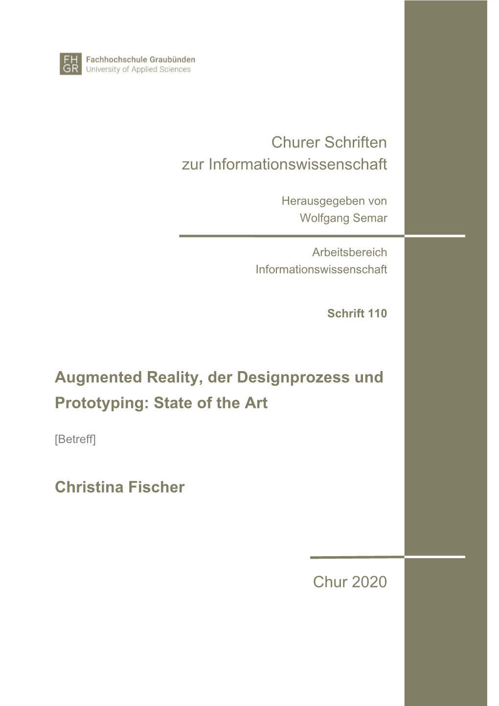 Augmented Reality, Der Designprozess Und Prototyping: State of the Art