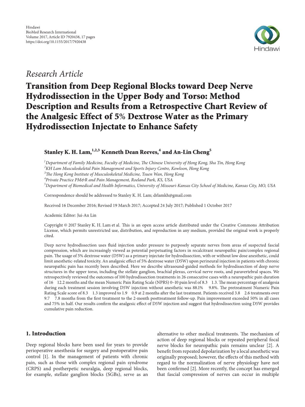 Transition from Deep Regional Blocks Toward Deep Nerve