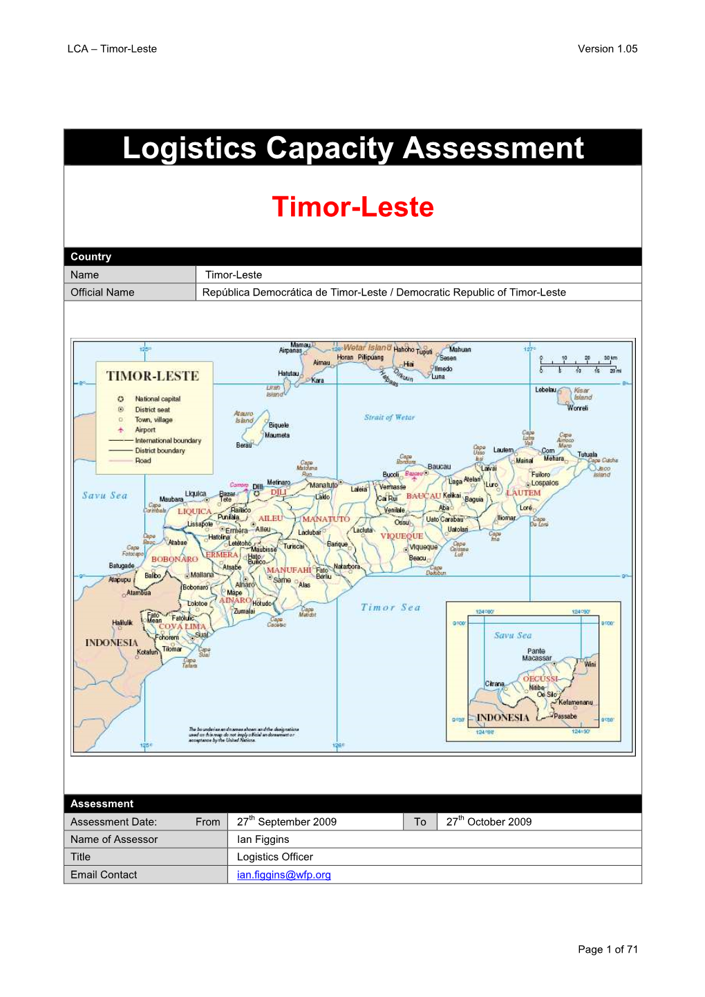 Timor-Leste Version 1.05