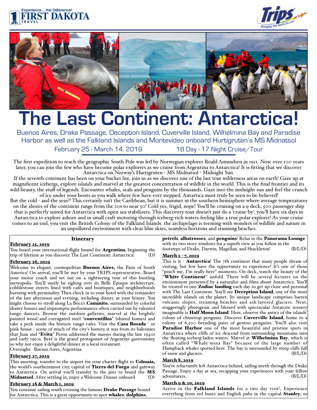 Jane Pugh Antarctica 2019 Date Change