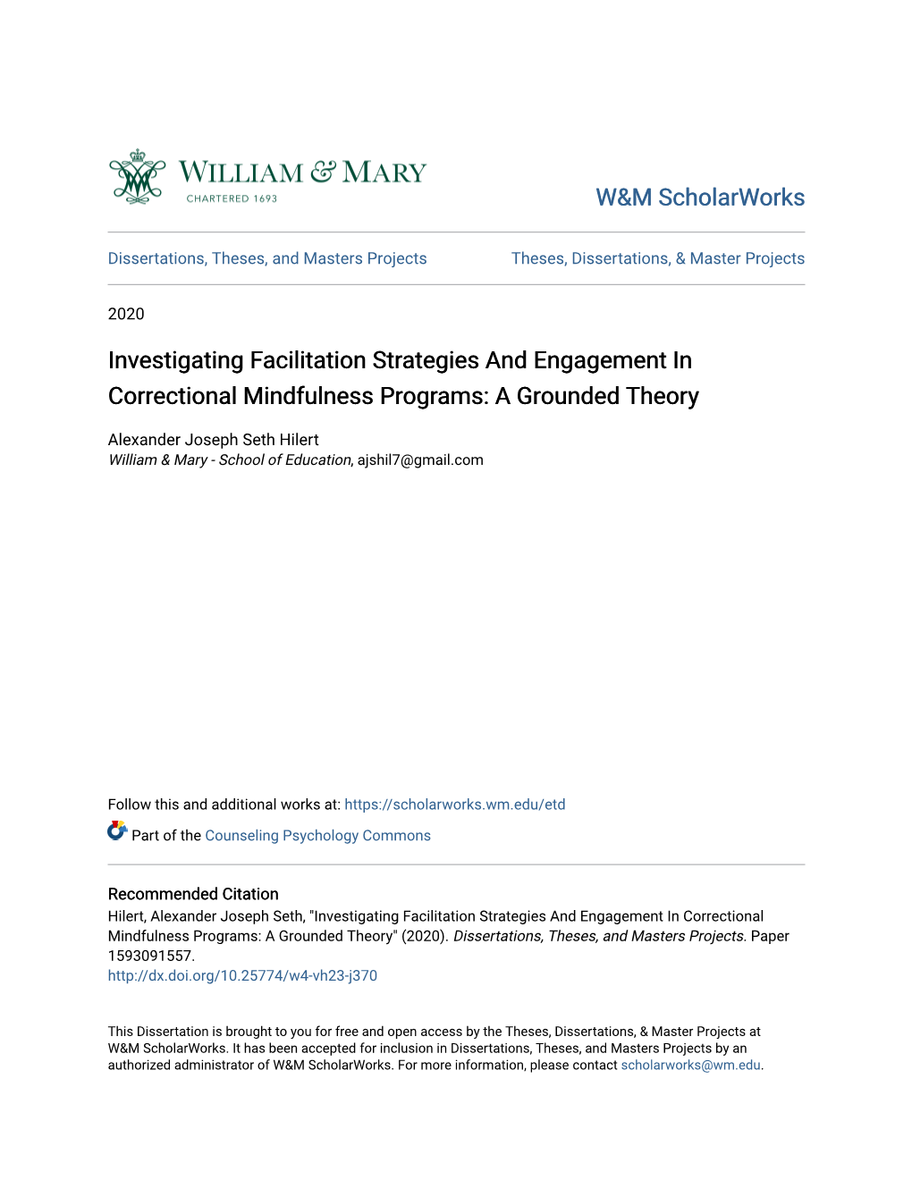 Investigating Facilitation Strategies and Engagement in Correctional Mindfulness Programs: a Grounded Theory