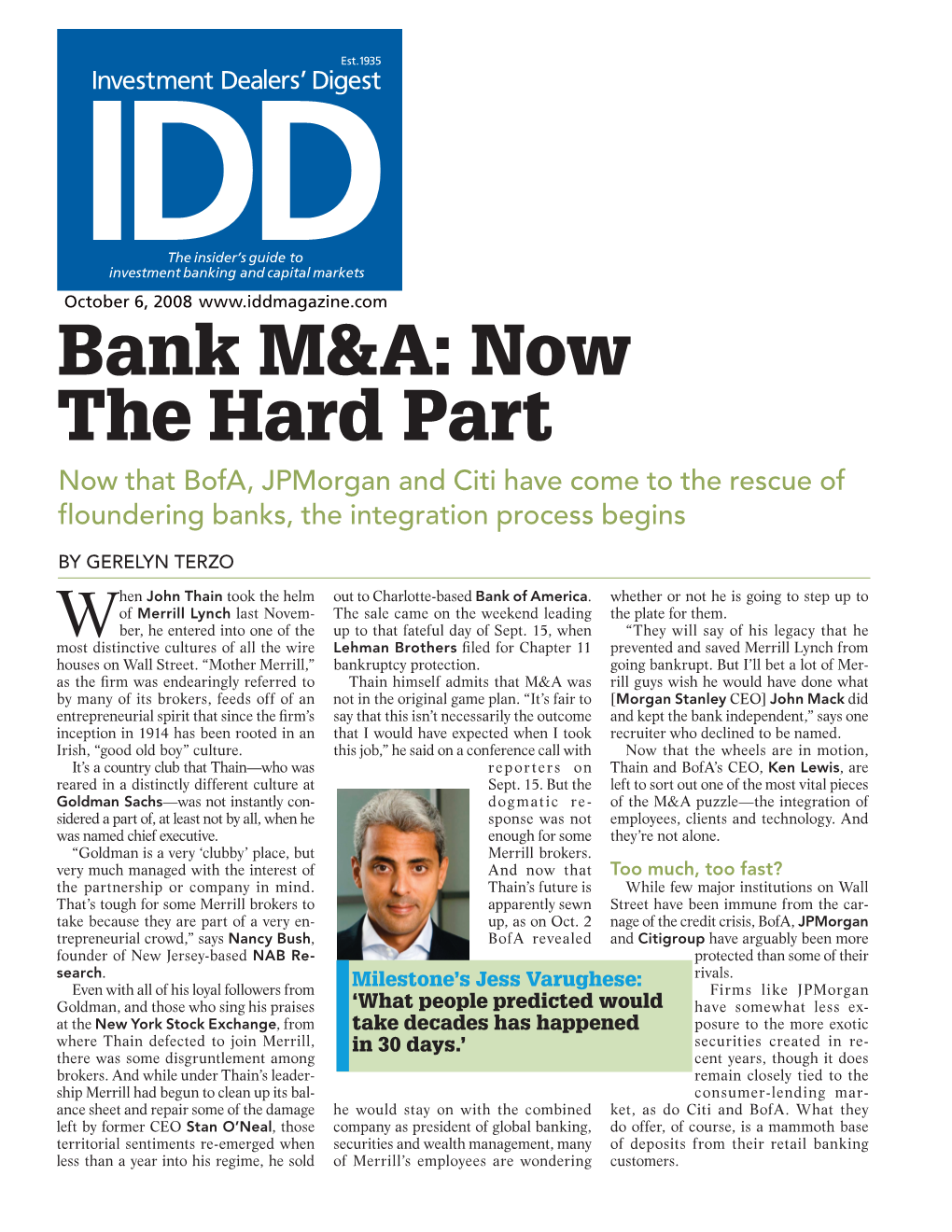 Bank M&A: Now the Hard Part