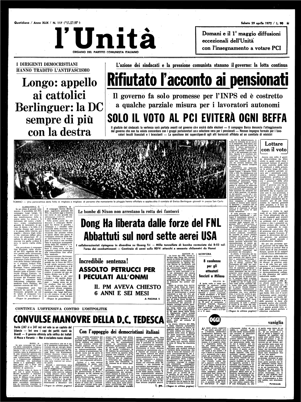 Pci Organo Del Partito Comunista Italiano •H991bvm