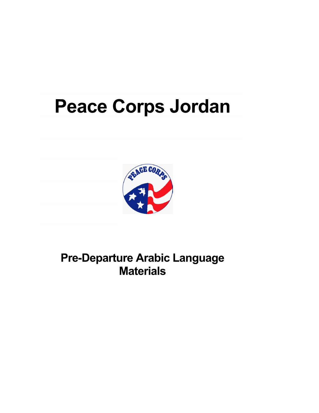 Peace Corps Jordan