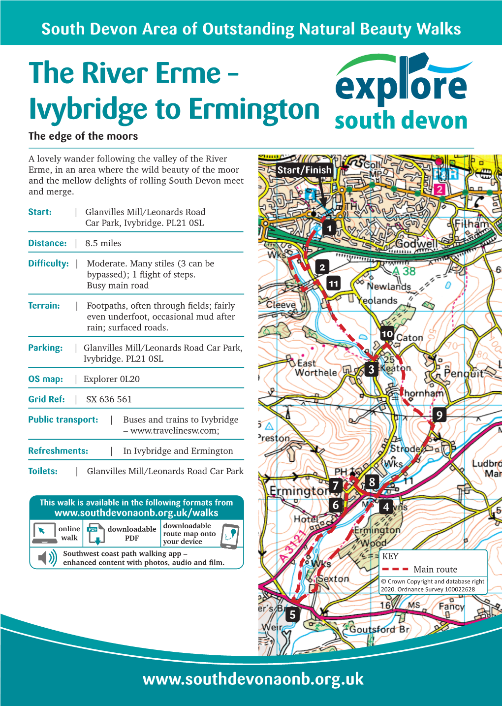 River Erme – Ivybridge to Ermington Exp Ore the Edge of the Moors South Devon