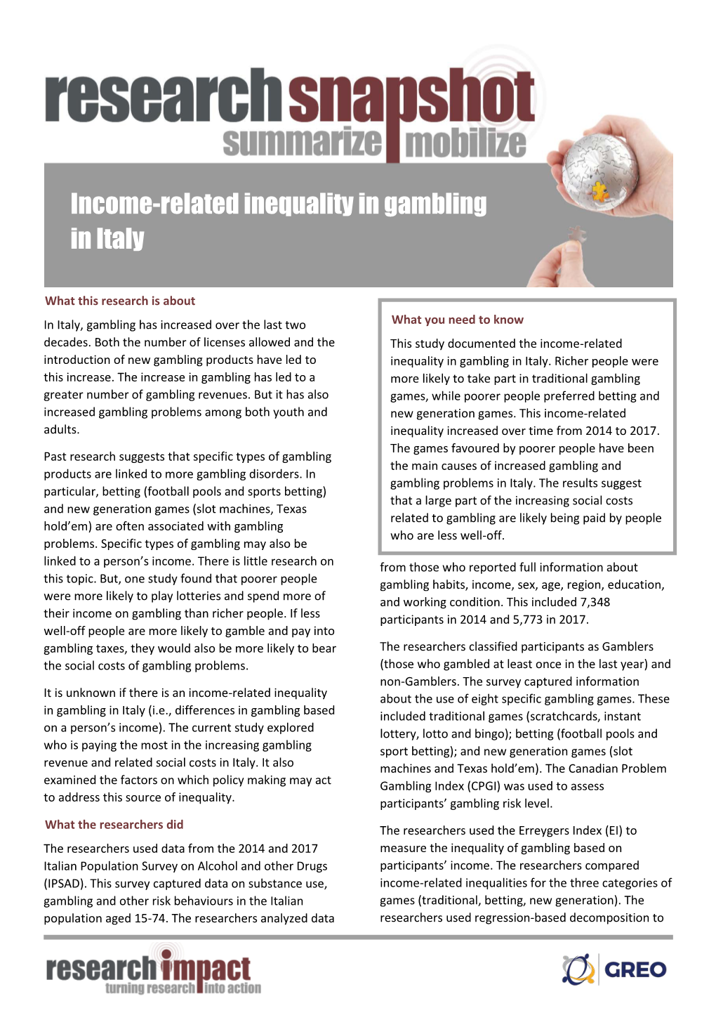 Income-Related Inequality in Gambling Evidence from Italy Final.Docx