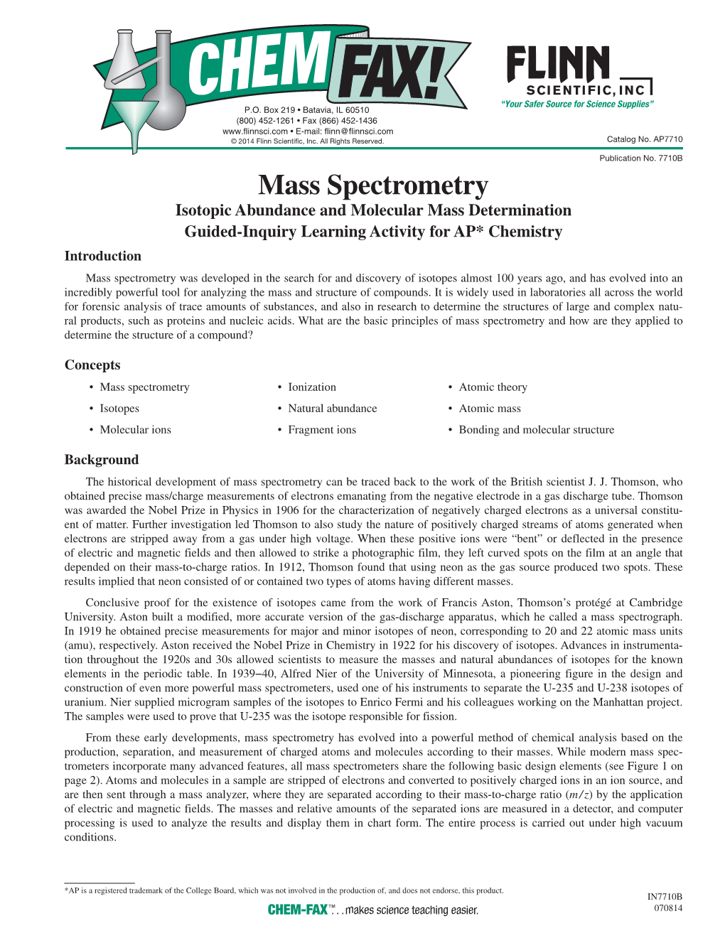 Mass Spectrometry