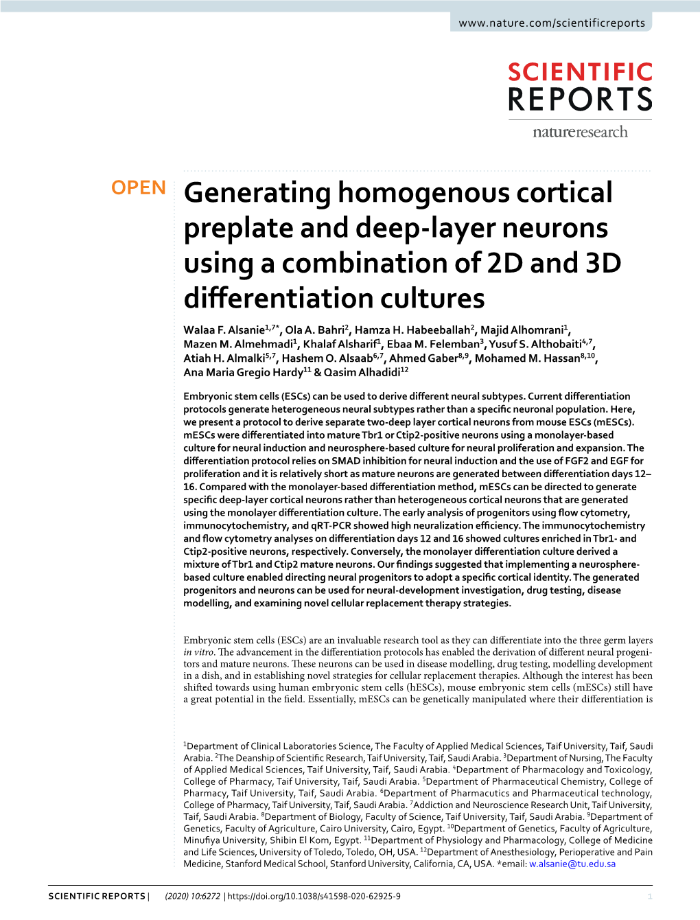 Generating Homogenous Cortical Preplate and Deep-Layer Neurons Using a Combination of 2D and 3D Differentiation Cultures