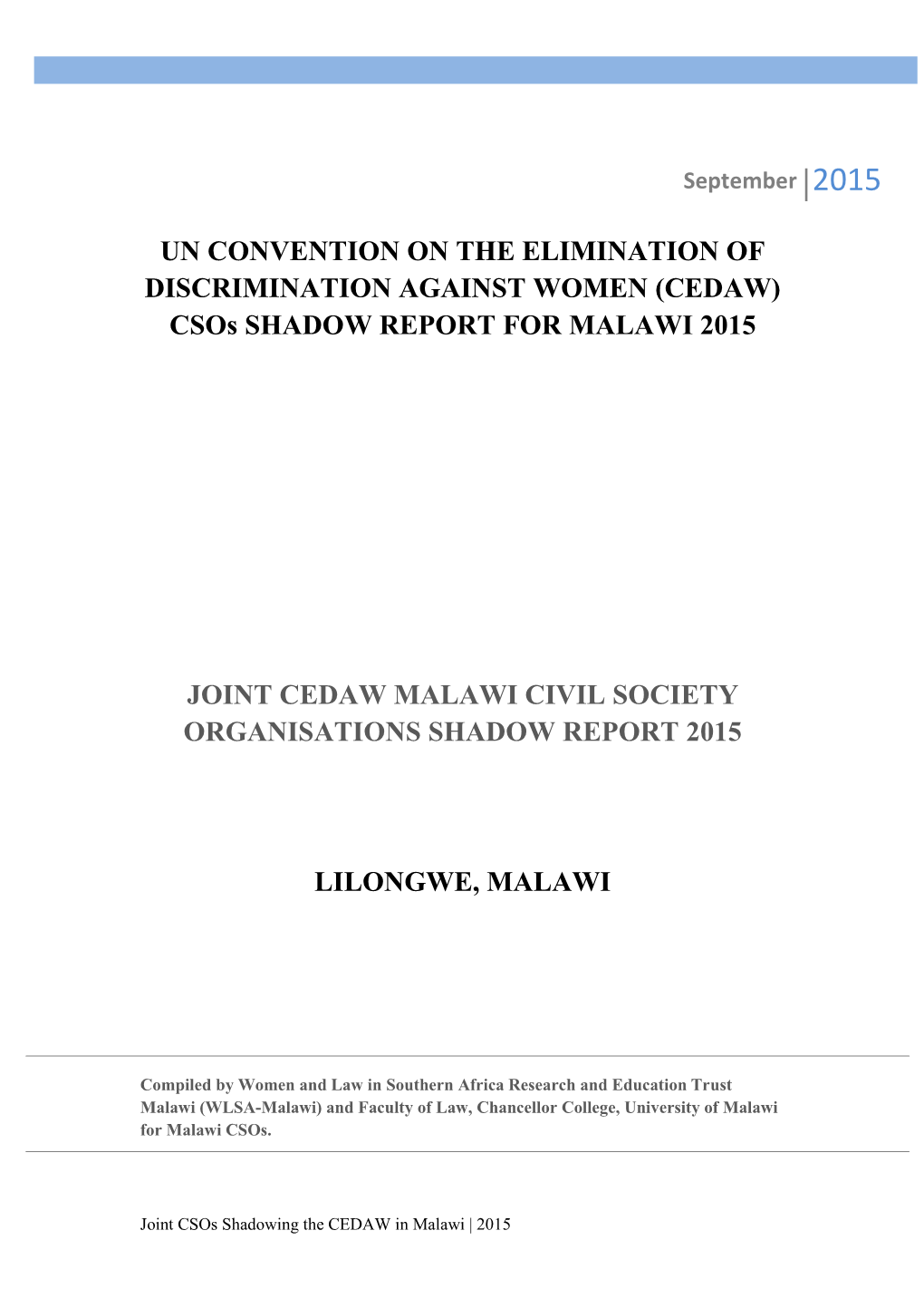 CEDAW in Malawi | 2015