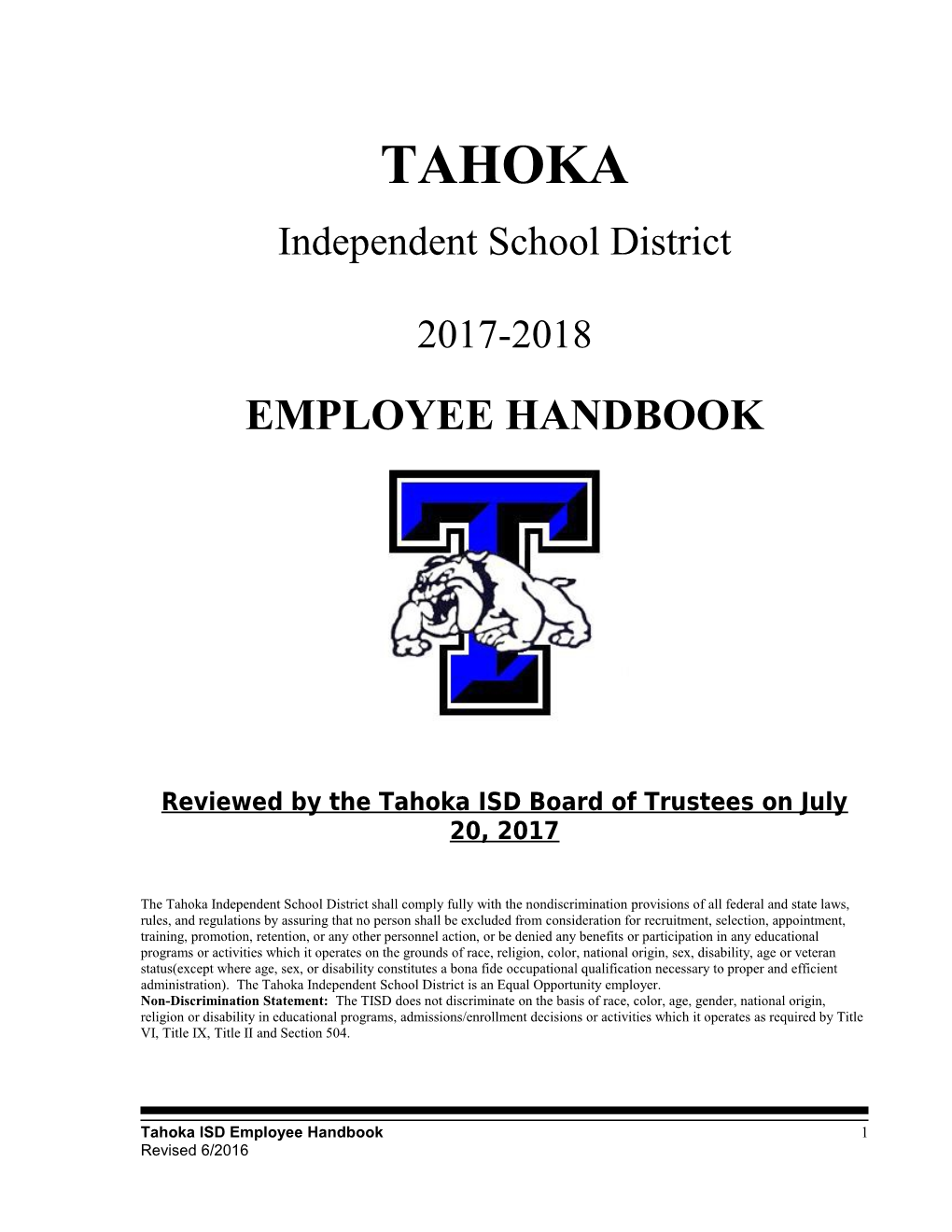 2014 Editable Model Employee Handbook s1