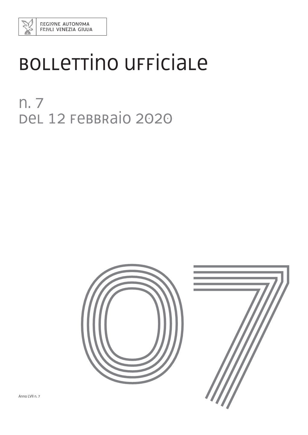 BUR N. 7 Del 12 Febbraio 2020