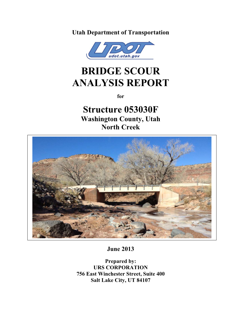 Bridge Scour Analysis Report