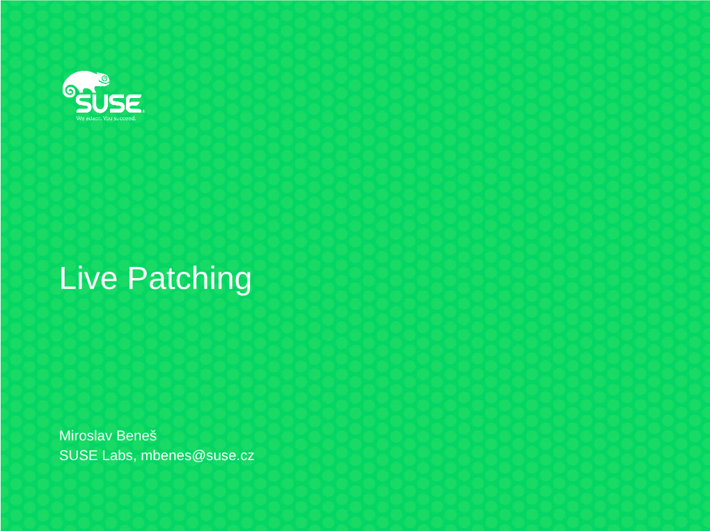 Live Patching