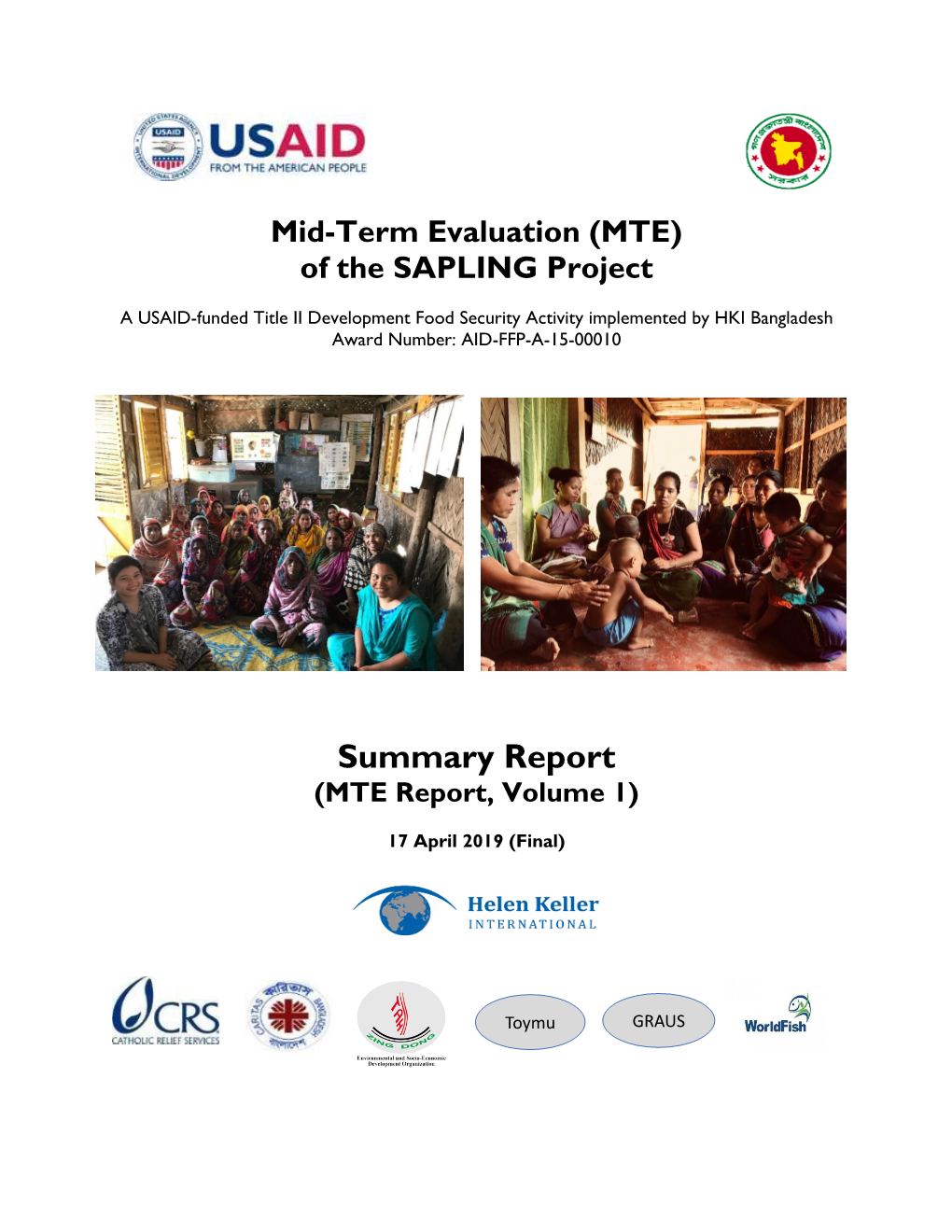 Summary Report (MTE Report, Volume 1)