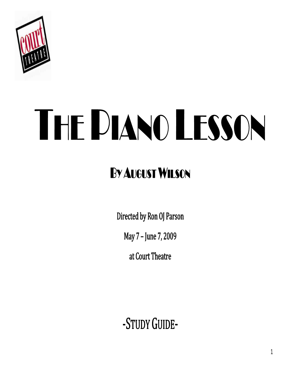 The Piano Lesson