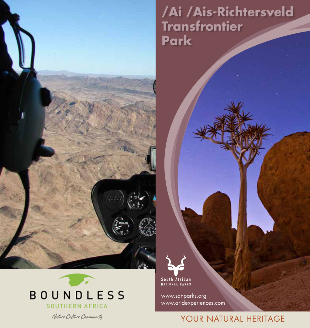 Ai-|Ais/Richtersveld Transfrontier Park Brochure